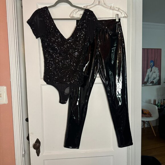 Y2K Bebe Sequence and Mesh Body Suit -  Size S - Picture 2 of 5